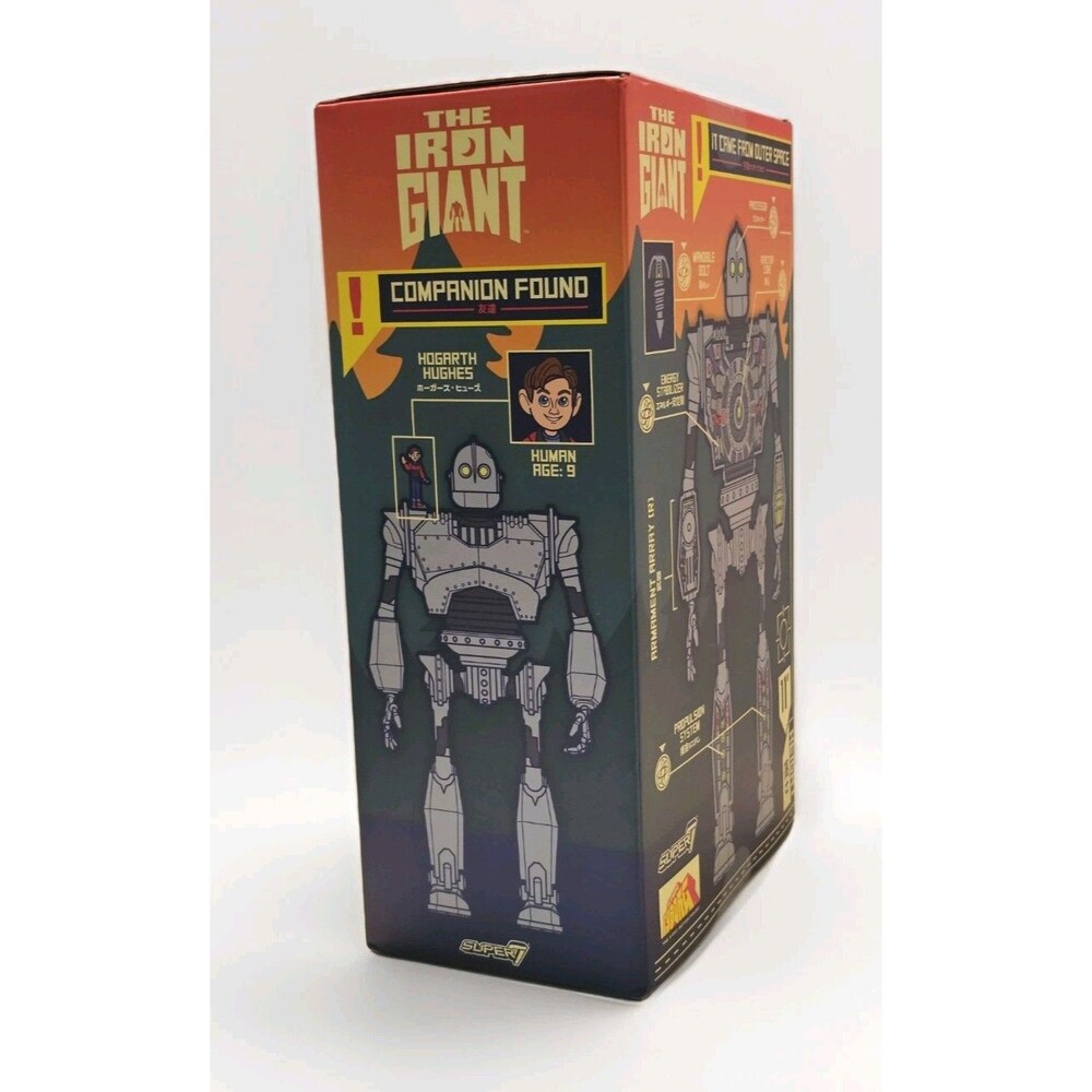 Super7 THE IRON GIANT Super Cyborg CLEAR X-RAY 11" Action Figure w/ Hogarth 2024 - Picture 3 of 13